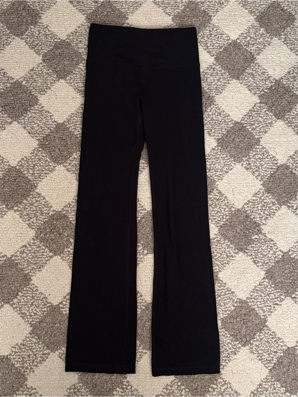 Athleta Black Straight Leg High-Rise Yoga Pants